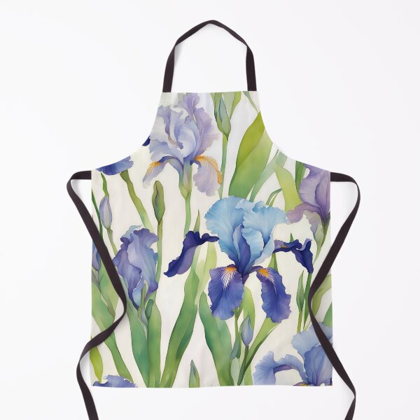 Item preview, Watercolor study of blue irises designed and sold by SophieClimaArt.