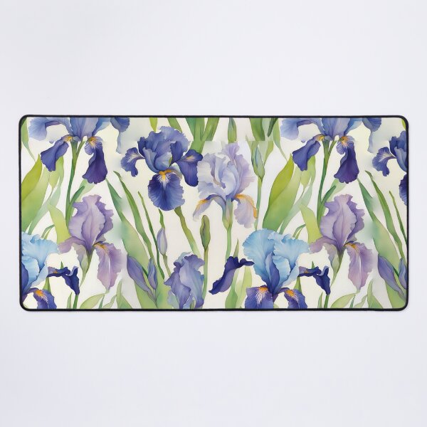 Item preview, Watercolor study of blue irises designed and sold by SophieClimaArt.