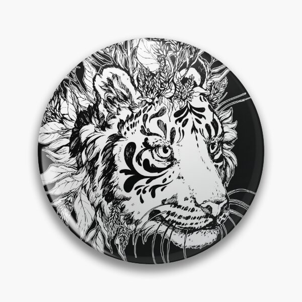 Item preview, Inked Tiger Wisp - Black Linework version designed and sold by Kellie Lamphere.