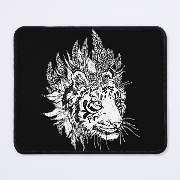 Item preview, Inked Tiger Wisp - Black Linework version designed and sold by Kellie Lamphere.
