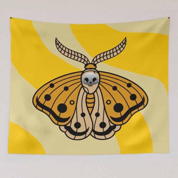 Aperçu de l'œuvre Orange Skull Moth créée et vendue par Lil-Bit-Batty.