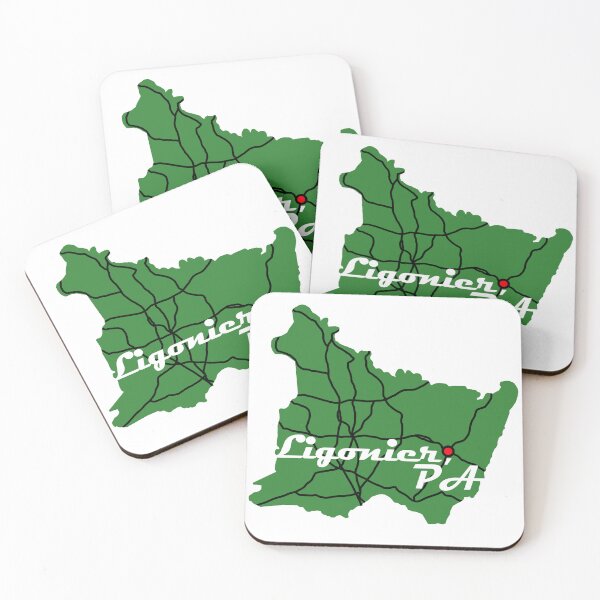Item preview, Ligonier | Westmoreland County Outline designed and sold by dumpingcore.
