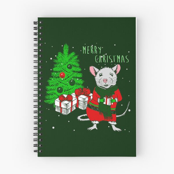 Item preview, merry christmas tree rat funny designed and sold by Gossip Rag.