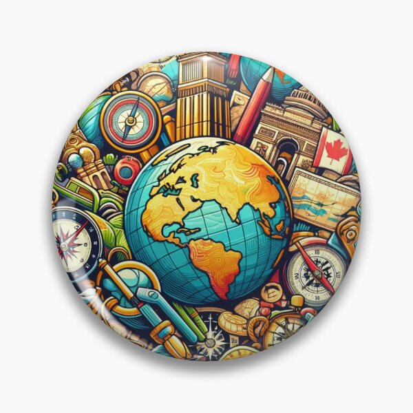 Item preview, Explorer's World Mosaic designed and sold by ARTBYAI ∆∇.