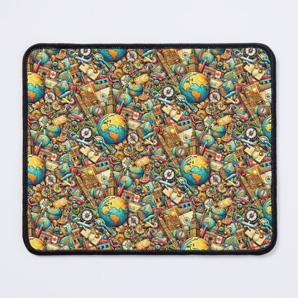 Item preview, Explorer's World Mosaic designed and sold by ARTBYAI ∆∇.