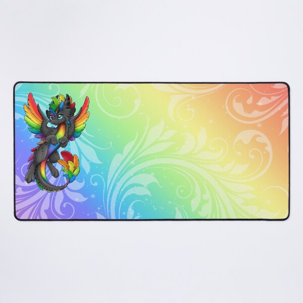 Vista previa del artículo con la obra «Dragón Zen 'Arco Iris Negro'», diseñado y vendido por Dragons and Beasties.