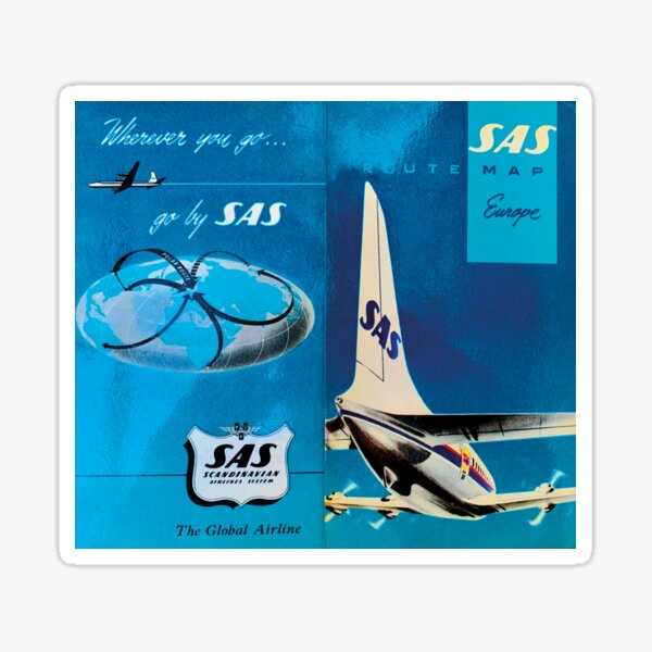 Item preview, Airline advertising from the 50s and 60s, retro airline advertising designed and sold by RoyalTarget.