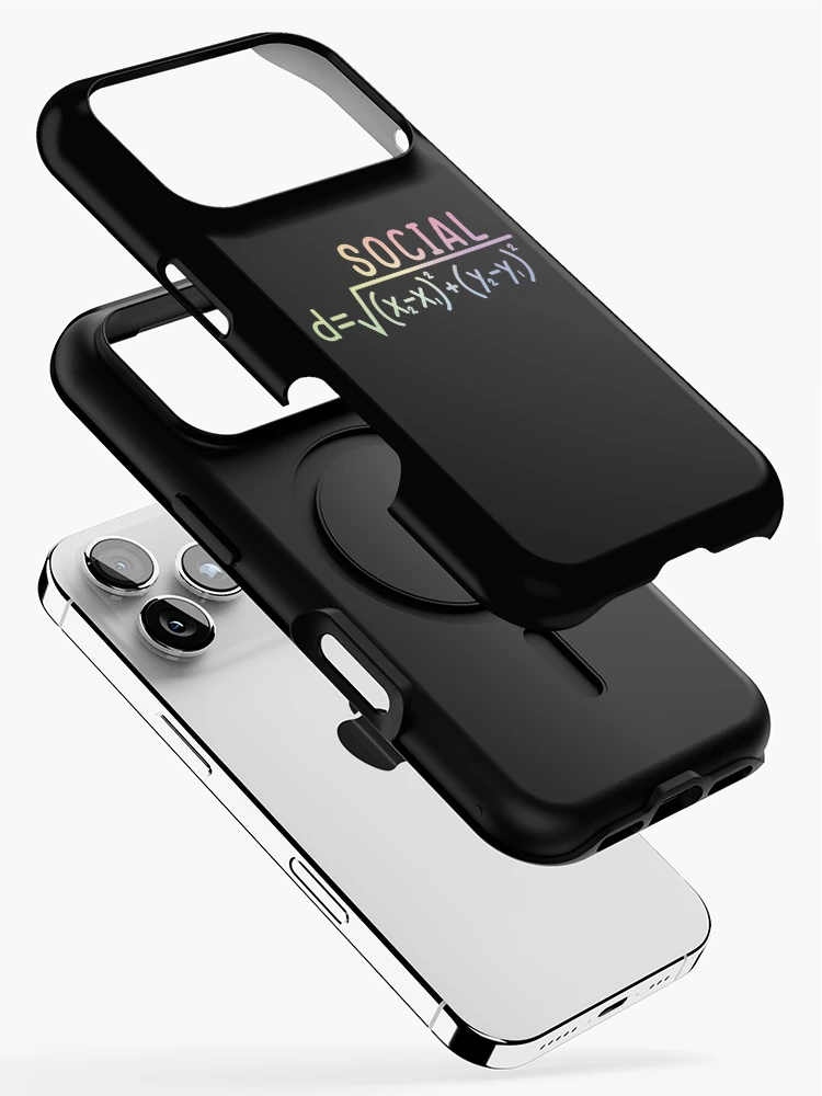 Thumbnail 2 of 4, iPhone Case, Social Distance (Formula) designed and sold by ScienceCorner.