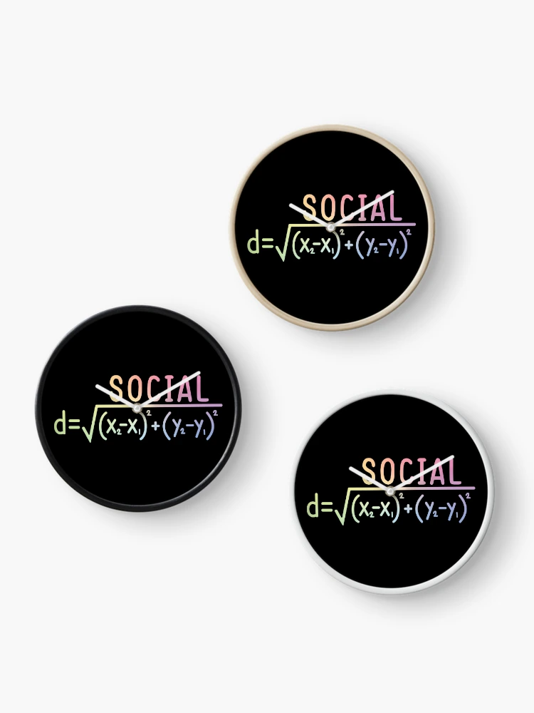Thumbnail 3 of 4, Clock, Social Distance (Formula) designed and sold by ScienceCorner.