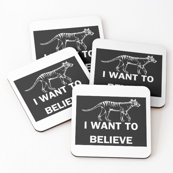 Item preview, Tilacino tigre de Tasmania Quiero creer designed and sold by wujulike.