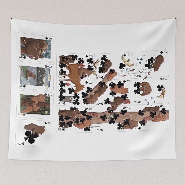 Item preview, Brown Bear Clubs Cards Print designed and sold by Squeak Studio.