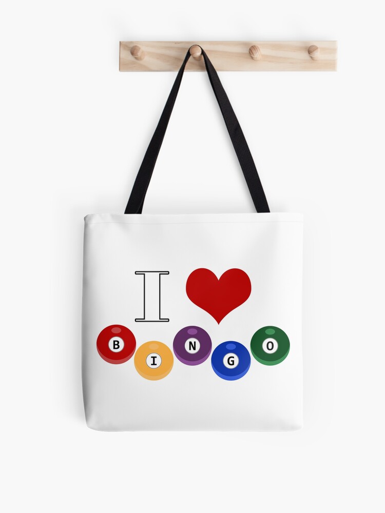 I Love Bingo Game Funny Handbags Shoulder Bags Casual Shopping