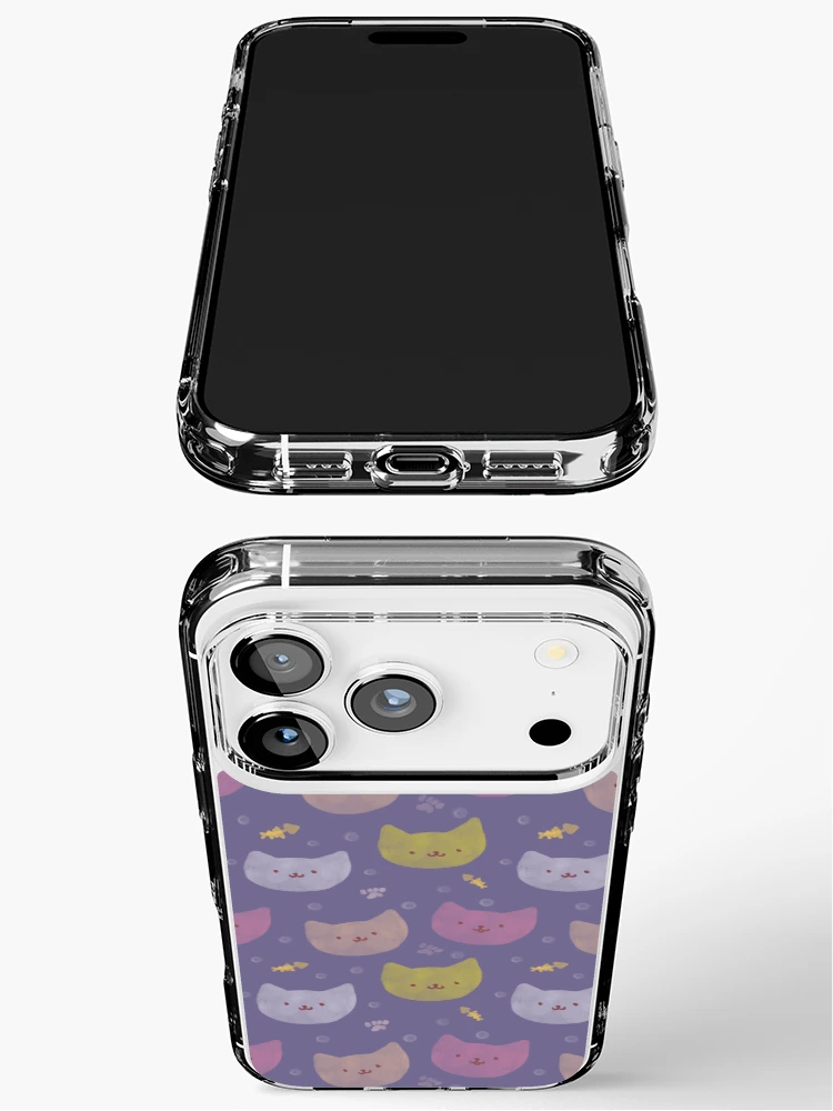 Thumbnail 3 of 5, iPhone Case, Night kittens pattern designed and sold by InversionGraph.