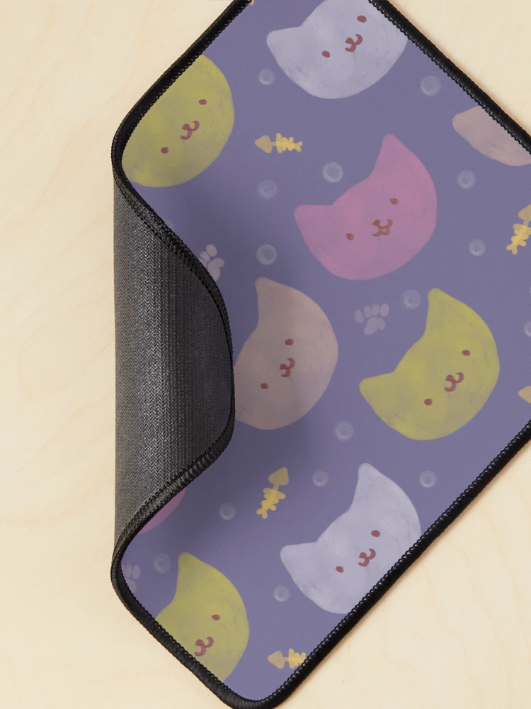 Thumbnail 2 of 5, Mouse Pad, Night kittens pattern designed and sold by InversionGraph.
