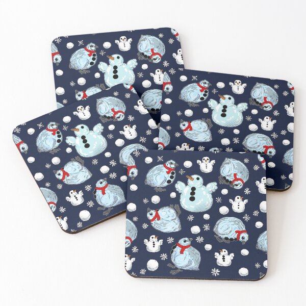 Item preview, Roly-Poly Snowball Quail & Snowquail Pattern designed and sold by Quail and Friends.