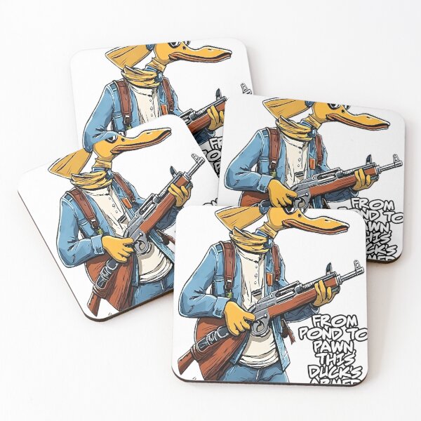 Item preview, Funny Duck Armed And Drawn designed and sold by KitonicTees.