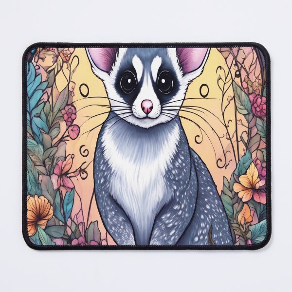 Item preview, Sugar Glider In Fantasy Style Art Surrounded By Flowers and Butterflies designed and sold by BirdsnStuff.