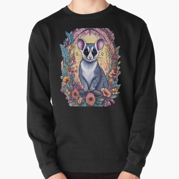Item preview, Sugar Glider In Fantasy Style Art Surrounded By Flowers and Butterflies designed and sold by BirdsnStuff.