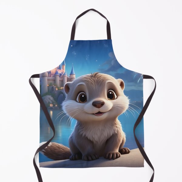 Item preview, Pixar style cheerful sea otter designed and sold by pixelartestudio.