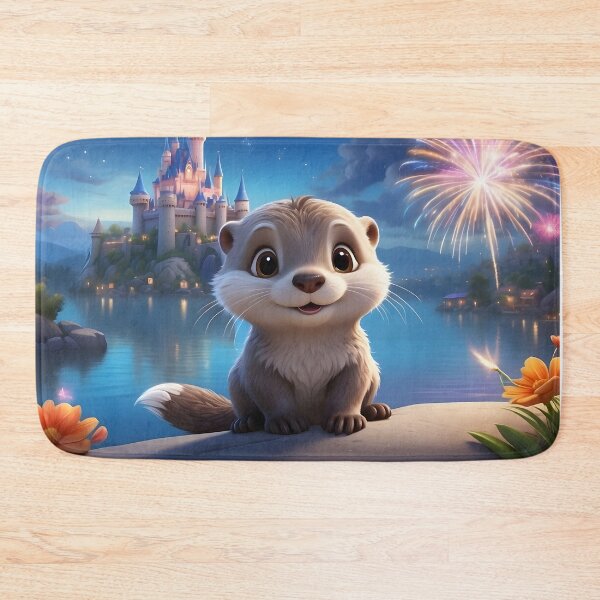 Item preview, Pixar style cheerful sea otter designed and sold by pixelartestudio.