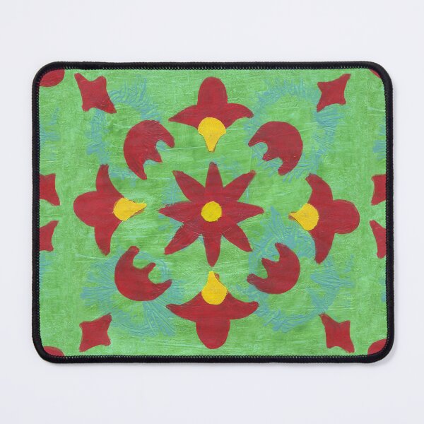 Item preview, Flower Abstract - Green and Red designed and sold by MitaDreamDesign.