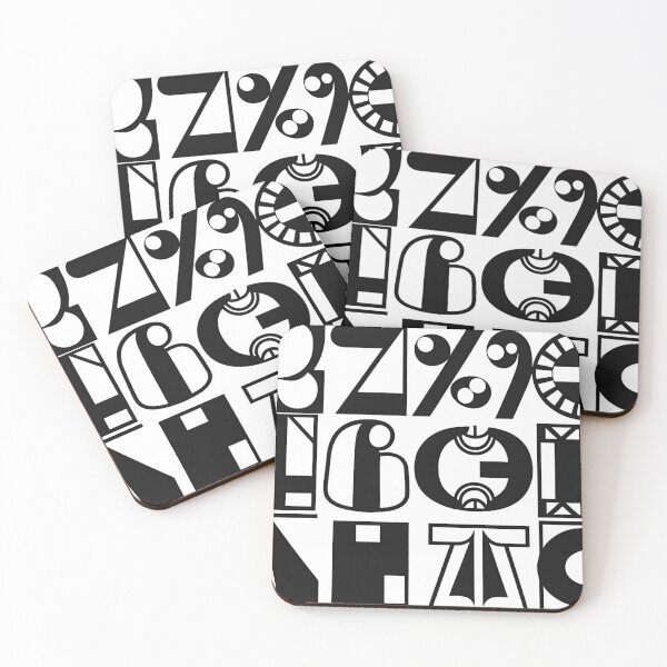 Item preview, Alphabetic Intrigue: Monochromatic Design Detail designed and sold by 21 Tulips.