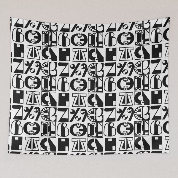 Item preview, Alphabetic Intrigue: Monochromatic Design Detail designed and sold by 21 Tulips.