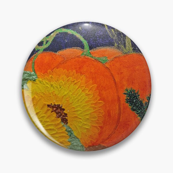 Item preview, pumpkin and flowers designed and sold by Lora Sager.