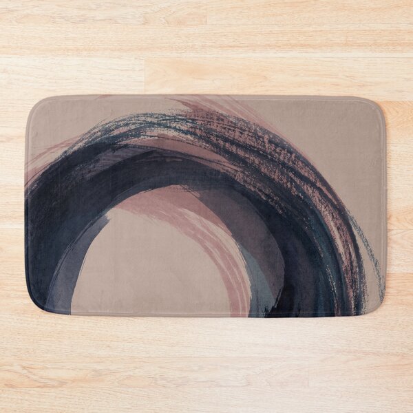Item preview, Strokes 5C | Enso Circle Abstract | Dark Blue Indigo & Rose  designed and sold by Menega  Sabidussi.
