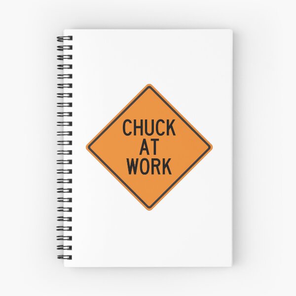 Item preview, Chuck at Work Funny Personalized Warning Sign designed and sold by Wurmbone.