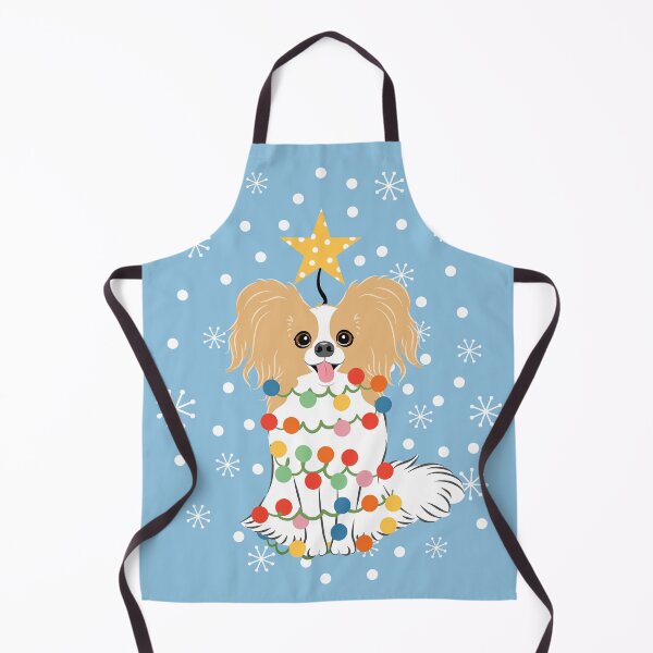 Item preview, Lemon White Papillon Dog Christmas Tree designed and sold by Lulupainting.