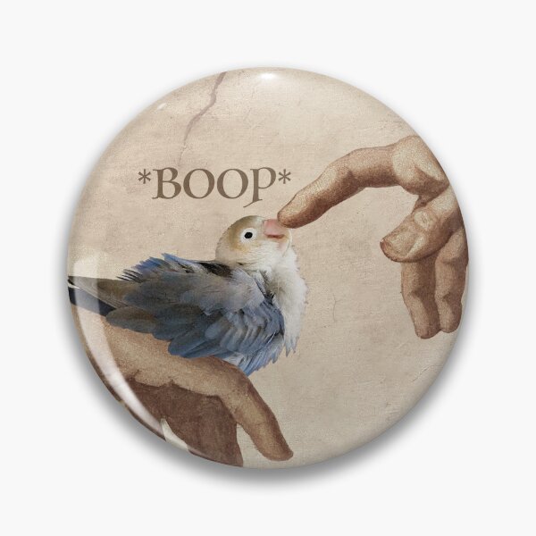 Item preview, God and Bird - Jester the Lovebird BOOP designed and sold by birdhism.