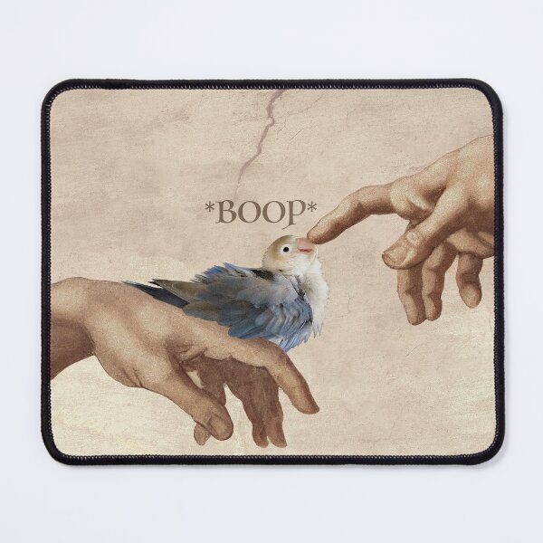 Item preview, God and Bird - Jester the Lovebird BOOP designed and sold by birdhism.