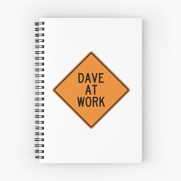 Item preview, Dave at Work Funny Personalized Warning Sign designed and sold by Wurmbone.
