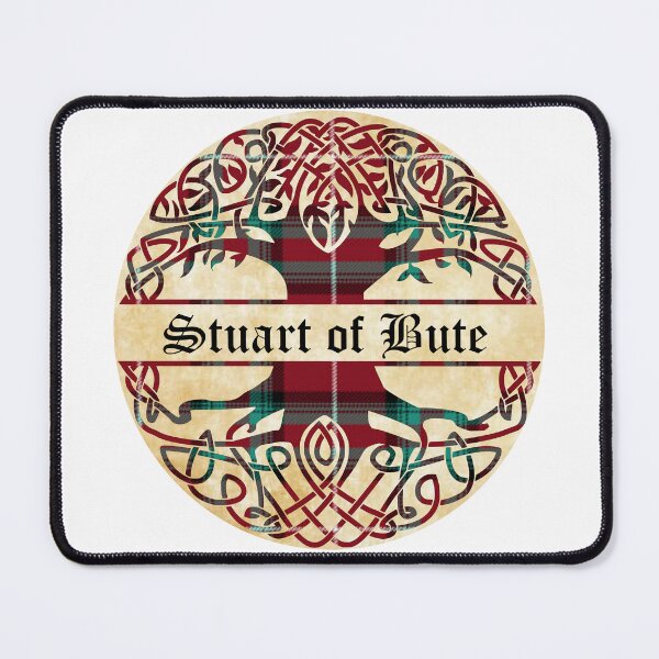 Item preview, Stuart of Bute Tree of Life Clan Scottish Surname tartan designed and sold by BagTown Clans.