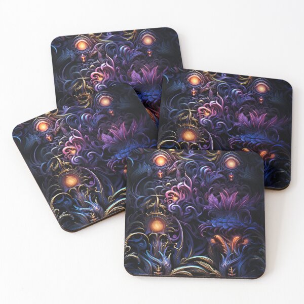 Item preview, Cosmic Botanical Extravaganza: Iridescent Dreamlike Psychedelic Textures designed and sold by polonuim210.