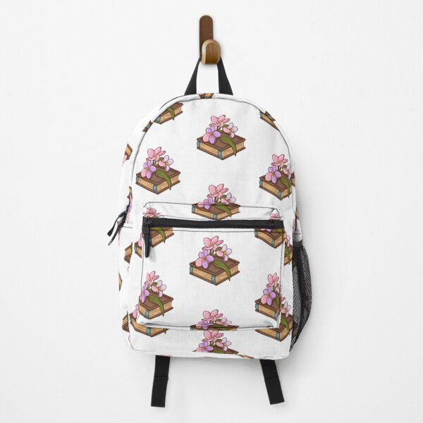 Item preview, Flowers Growing From Book | Light pink with light purple Plumeria flowers designed and sold by CircinusStore.