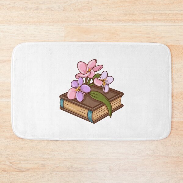Item preview, Flowers Growing From Book | Light pink with light purple Plumeria flowers designed and sold by CircinusStore.