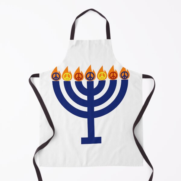 Aperçu de l'œuvre Menorah avec signes de paix créée et vendue par Rachel the Artist .