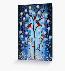 blue, white, and red Greeting Card