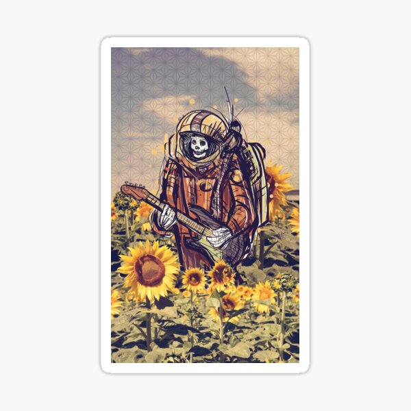Dead Astronaut Walkin' on the Sun Sticker