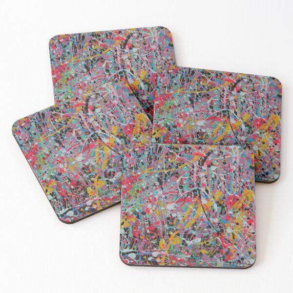 Item preview, Colorful abstract drip painting in style of Pollock designed and sold by jkalani.