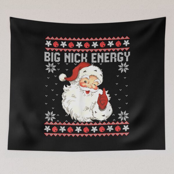 Item preview, Big Nick Energy Santa Naughty Adult Ugly Christmas Sweater designed and sold by voiewmti.