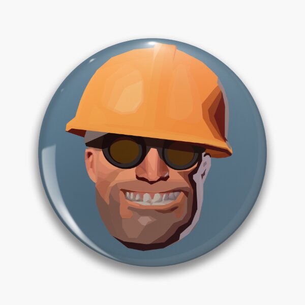 Item preview, TF2 Polygonal Engineer Face - Blu designed and sold by The Deep Machine.