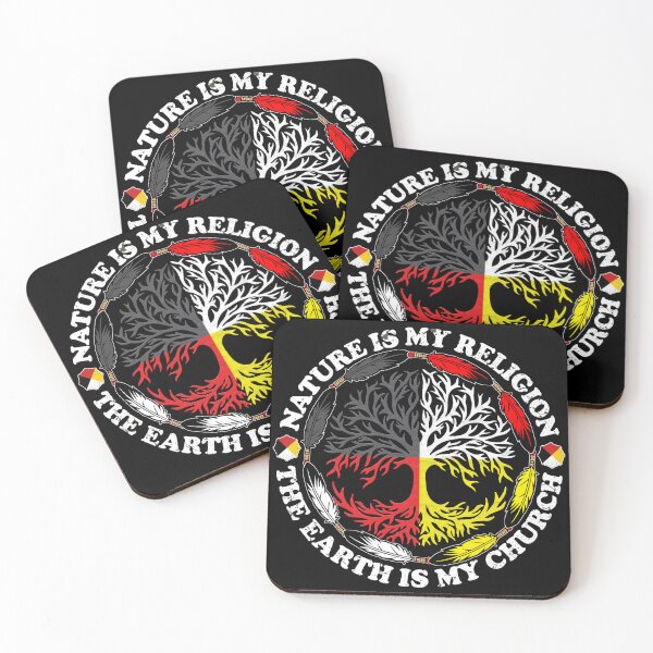Item preview, Nature Is My Religion The Earth Is My Church Medicine Wheel tree designed and sold by mixedshop.