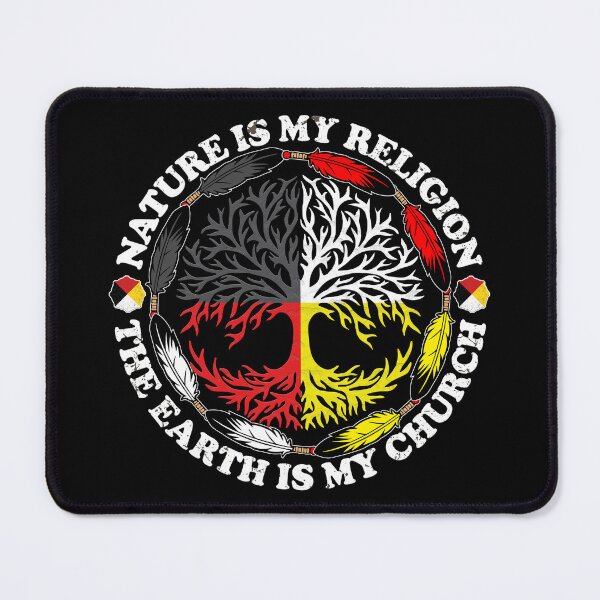 Item preview, Nature Is My Religion The Earth Is My Church Medicine Wheel tree designed and sold by mixedshop.