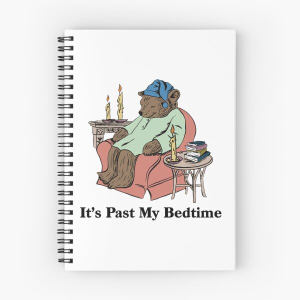 Item preview, It's Past My Bedtime Bear Taking a Nap Next to Books designed and sold by voiewmti.