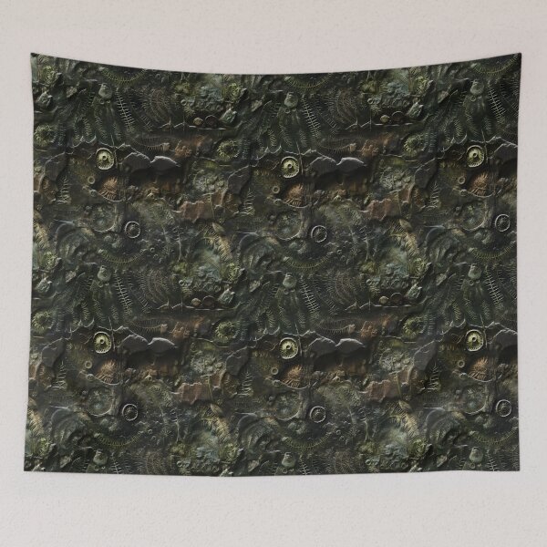 Item preview, Palaeolithic Elegance: Fossilized Fern Impressions in Cave Art Style designed and sold by polonuim210.