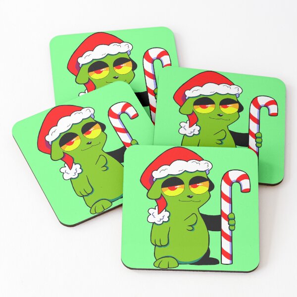 Item preview, Christmas Grinch Hamster - Dark/Green designed and sold by JOLTBOLTDrawing.