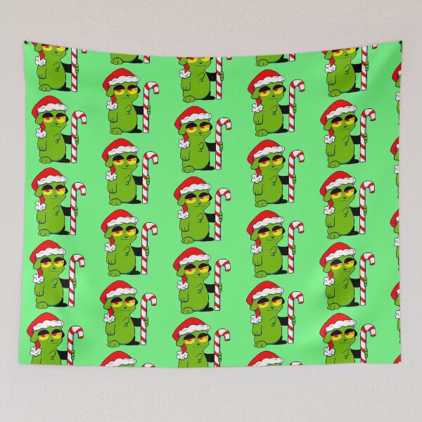 Item preview, Christmas Grinch Hamster - Dark/Green designed and sold by JOLTBOLTDrawing.